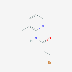 molecular formula C9H11BrN2O B3058290 3-Bromo-N-(3-methyl-2-pyridinyl)propanamide CAS No. 887708-47-6
