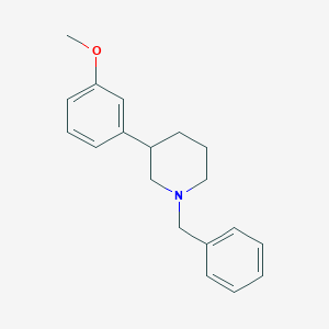 molecular formula C19H23NO B3058293 1-Benzyl-3-(3-methoxyphenyl)piperidine CAS No. 88784-36-5