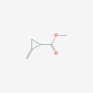 molecular formula C6H8O2 B3058294 Cyclopropanecarboxylic acid, 2-methylene-, methyl ester CAS No. 88787-23-9