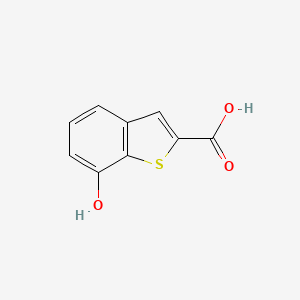 molecular formula C9H6O3S B3058295 7-Hydroxybenzo[b]thiophene-2-carboxylic acid CAS No. 88791-09-7