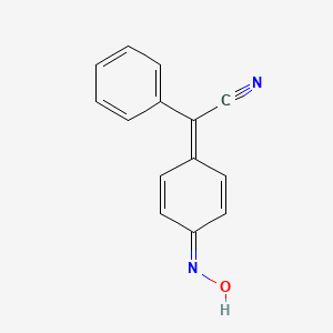 molecular formula C14H10N2O B3058300 (4-Hydroxyimino-cyclohexa-2,5-dienylidene)-phenyl-acetonitrile CAS No. 888-39-1