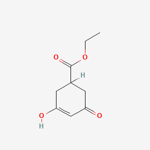 molecular formula C9H12O4 B3058301 3-羟基-5-氧代环己-3-烯羧酸乙酯 CAS No. 88805-65-6