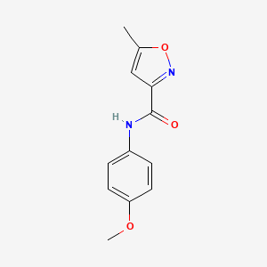 molecular formula C12H12N2O3 B3058303 3-Isoxazolecarboxamide, N-(4-methoxyphenyl)-5-methyl- CAS No. 88812-96-8