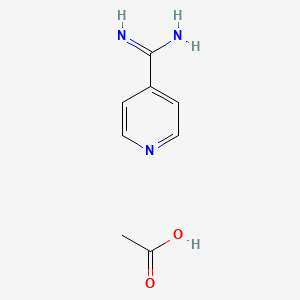 molecular formula C8H11N3O2 B3058309 Isonicotinimidamide acetate CAS No. 888501-51-7