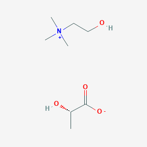 molecular formula C8H19NO4 B3058311 2-Hydroxyethyl-trimethylammonium L-(+)-lactate CAS No. 888724-51-4