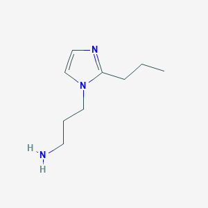 molecular formula C9H17N3 B3058317 3-(2-Propyl-1H-imidazol-1-yl)propan-1-amine CAS No. 88933-44-2