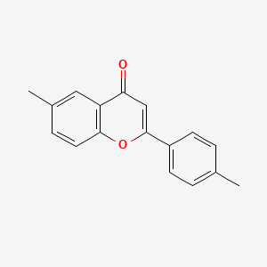 molecular formula C17H14O2 B3058321 6-methyl-2-(p-tolyl)-4H-chromen-4-one CAS No. 88952-74-3