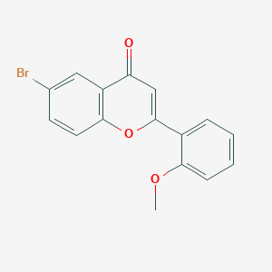 4H-1-Benzopyran-4-one, 6-bromo-2-(2-methoxyphenyl)-