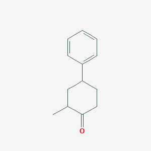 molecular formula C13H16O B3058325 2-Methyl-4-phenylcyclohexan-1-one CAS No. 88958-99-0