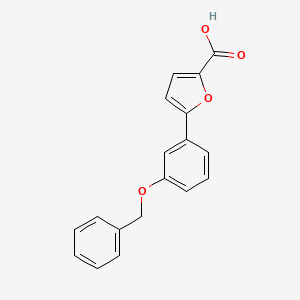 molecular formula C18H14O4 B3058328 5-(3-(Benzyloxy)phenyl)furan-2-carboxylic acid CAS No. 889951-77-3