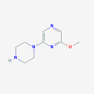 molecular formula C9H14N4O B3058333 2-Methoxy-6-(piperazin-1-yl)pyrazine CAS No. 89007-52-3