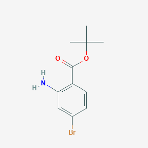 molecular formula C11H14BrNO2 B3058344 Tert-butyl 2-amino-4-bromobenzoate CAS No. 890315-73-8