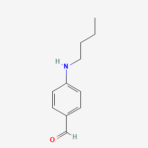 molecular formula C11H15NO B3058356 Benzaldehyde, 4-(butylamino)- CAS No. 89074-18-0