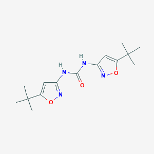 molecular formula C15H22N4O3 B3058357 1,3-Bis(5-(tert-butyl)isoxazol-3-yl)urea CAS No. 89078-38-6