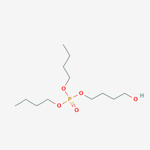 molecular formula C12H27O5P B3058375 Dibutyl 4-hydroxybutyl phosphate CAS No. 89197-75-1