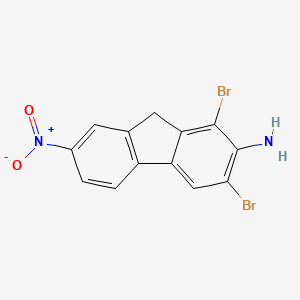 1,3-dibromo-7-nitro-9H-fluoren-2-amine