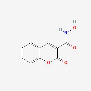 2H-1-Benzopyran-3-carboxamide, N-hydroxy-2-oxo-