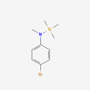molecular formula C10H16BrNSi B3058385 Silanamine, N-(4-bromophenyl)-N,1,1,1-tetramethyl- CAS No. 89232-80-4