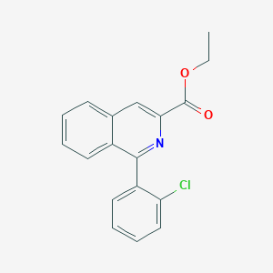 3-Isoquinolinecarboxylic acid, 1-(2-chlorophenyl)-, ethyl ester