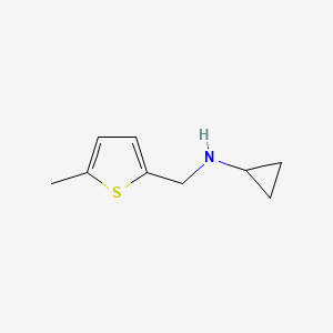 molecular formula C9H13NS B3058389 N-[(5-methylthiophen-2-yl)methyl]cyclopropanamine CAS No. 892570-80-8