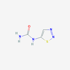 molecular formula C3H4N4OS B3058401 (1,2,3-thiadiazol-5-yl)urea CAS No. 89270-19-9