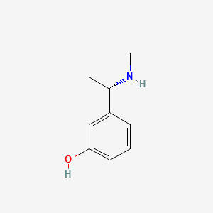 molecular formula C9H13NO B3058430 Phenol, 3-[(1S)-1-(methylamino)ethyl]- CAS No. 894079-42-6