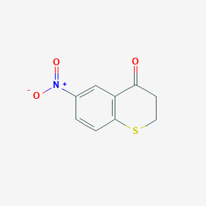 molecular formula C9H7NO3S B3058439 6-Nitrothiochroman-4-one CAS No. 89444-03-1