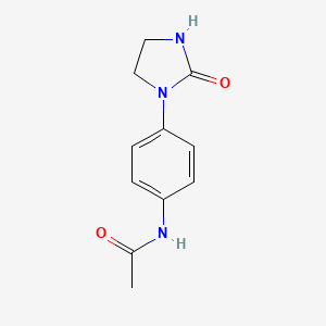 molecular formula C11H13N3O2 B3058445 N-[4-(2-Oxoimidazolidin-1-yl)phenyl]acetamide CAS No. 89518-36-5