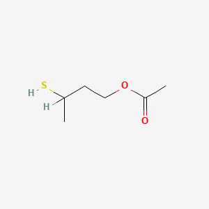 molecular formula C6H12O2S B3058450 3-Sulfanylbutyl acetate CAS No. 89534-38-3