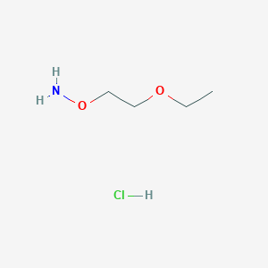 B3058452 Hydroxylamine, O-(2-ethoxyethyl)-, hydrochloride CAS No. 89541-41-3