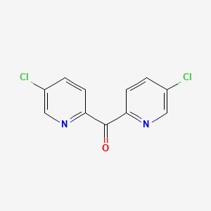 molecular formula C11H6Cl2N2O B3058454 Bis(5-chloropyridin-2-yl)methanone CAS No. 89544-38-7