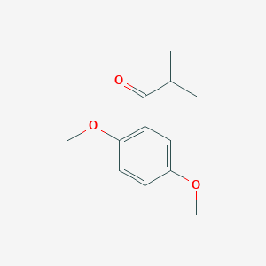 molecular formula C12H16O3 B3058455 1-(2,5-diMethoxyphenyl)-2-Methylpropan-1-one CAS No. 89556-60-5