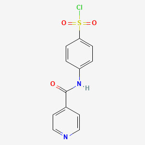 Benzenesulfonyl chloride, 4-[(4-pyridinylcarbonyl)amino]-