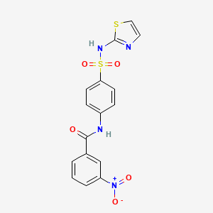3-nitro-N-[4-(1,3-thiazol-2-ylsulfamoyl)phenyl]benzamide