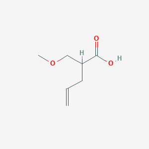 molecular formula C7H12O3 B3058470 2-(Methoxymethyl)pent-4-enoic acid CAS No. 89609-30-3