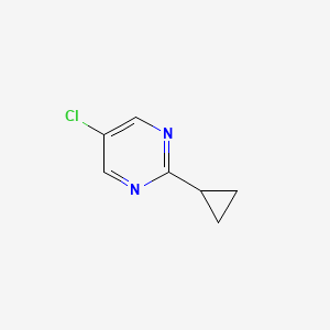 molecular formula C7H7ClN2 B3058474 5-Chloro-2-cyclopropylpyrimidine CAS No. 89622-78-6