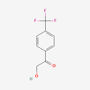 molecular formula C9H7F3O2 B3058477 Ethanone, 2-hydroxy-1-[4-(trifluoromethyl)phenyl]- CAS No. 89630-28-4