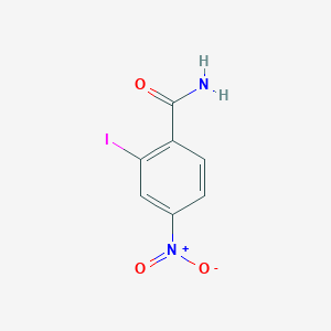 molecular formula C7H5IN2O3 B3058484 2-Iodo-4-nitrobenzamide CAS No. 89677-75-8