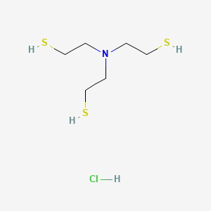 molecular formula C6H16ClNS3 B3058486 Ethanethiol, 2,2',2''-nitrilotris-, hydrochloride CAS No. 89692-13-7