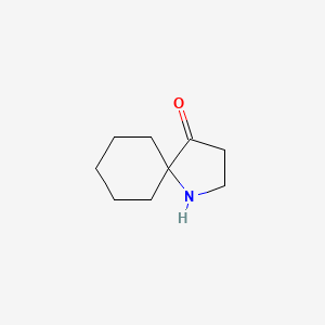 molecular formula C9H15NO B3058492 1-Azaspiro[4.5]decan-4-one CAS No. 89732-50-3