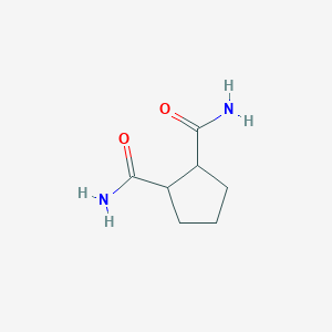 molecular formula C7H12N2O2 B3058511 1,2-Cyclopentanedicarboxamide CAS No. 89851-79-6