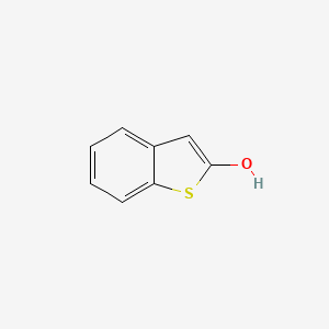 molecular formula C8H6OS B3058529 Benzo[b]thiophene-2-ol CAS No. 89939-87-7