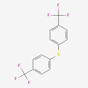 molecular formula C14H8F6S B3058565 bis(4-(trifluoromethyl)phenyl)sulfane CAS No. 90141-51-8