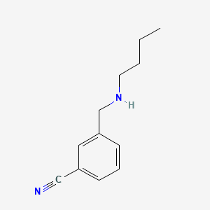molecular formula C12H16N2 B3058602 3-[(BUTYLAMINO)METHYL]BENZONITRILE CAS No. 90390-00-4