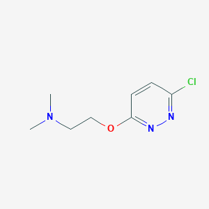 molecular formula C8H12ClN3O B3058637 [2-(6-Chloro-pyridazin-3-yloxy)-ethyl]-dimethyl-amine CAS No. 90641-47-7
