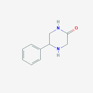 molecular formula C10H12N2O B3058660 5-Phenylpiperazin-2-one CAS No. 907973-15-3