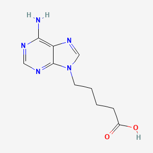 molecular formula C10H13N5O2 B3058674 5-(6-Aminopurin-9-yl)pentanoic acid CAS No. 90973-36-7