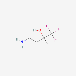 molecular formula C5H10F3NO B3058685 4-Amino-1,1,1-trifluoro-2-methylbutan-2-ol CAS No. 911060-86-1