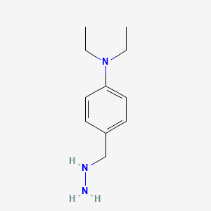 molecular formula C11H19N3 B3058722 N,N-diethyl-4-(hydrazinylmethyl)aniline CAS No. 91334-33-7