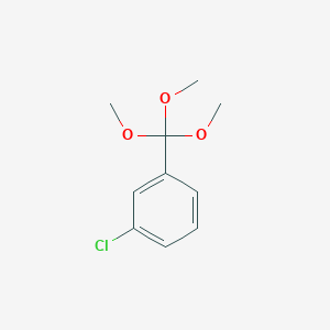 molecular formula C10H13ClO3 B3058726 1-Chloro-3-(trimethoxymethyl)benzene CAS No. 91362-61-7